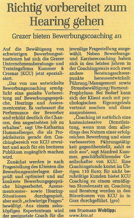 Standard, 11. & 12.11.2004